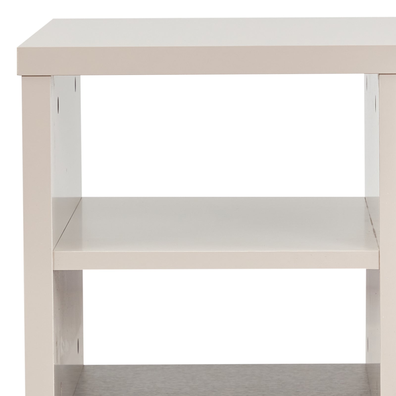 Lamp Table 3 Open Storage Cabinet MDF in Champagne Colour 4