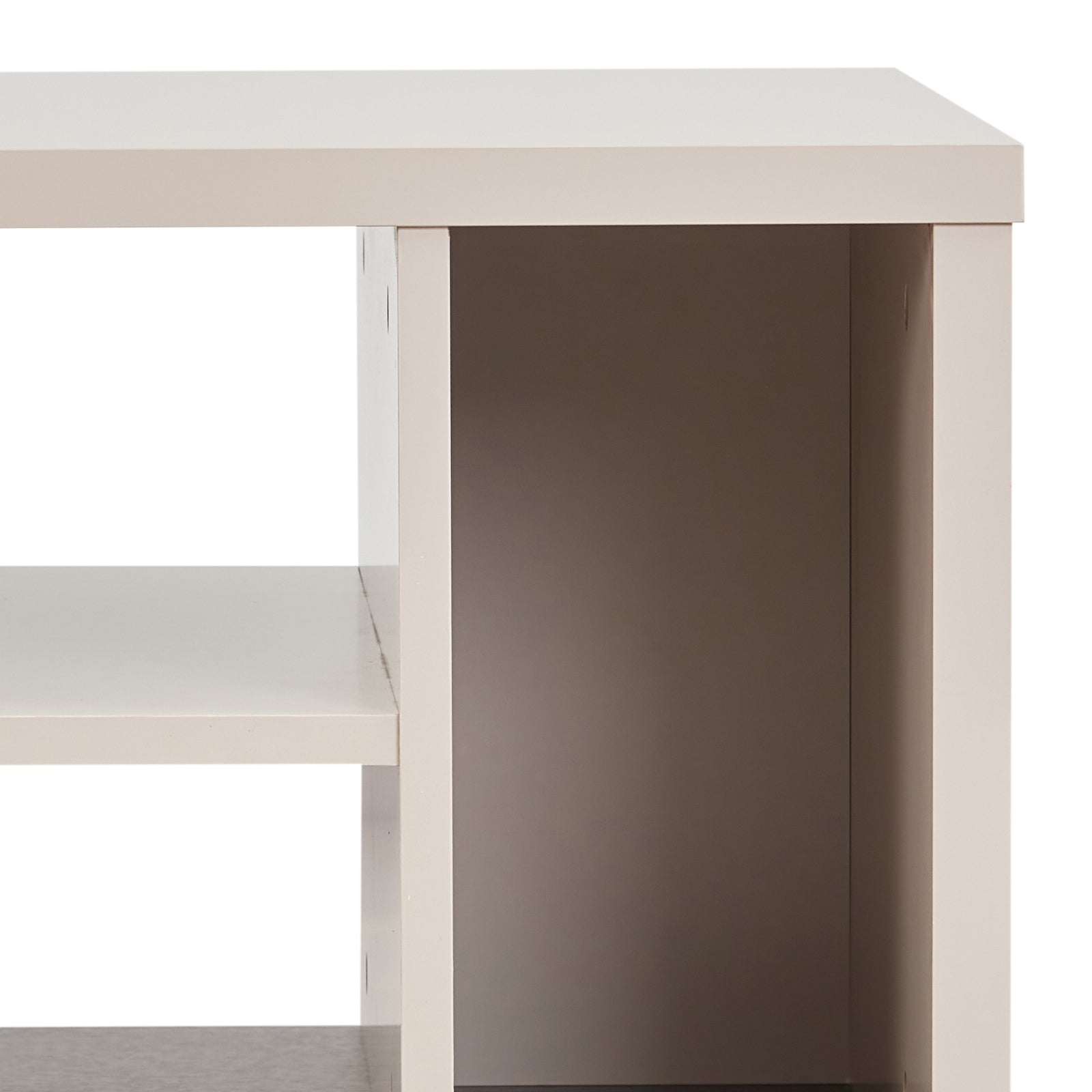 Lamp Table 3 Open Storage Cabinet MDF in Champagne Colour 5