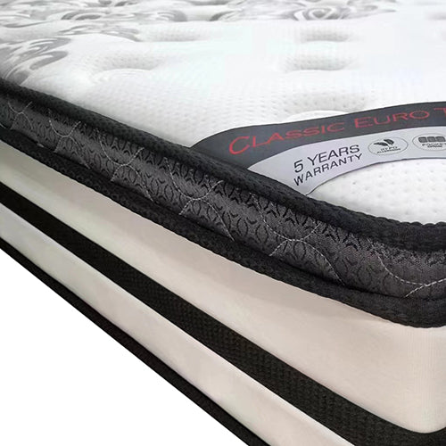Double Mattress Euro Top Memory Foam Non-woven Pocket Spring 5