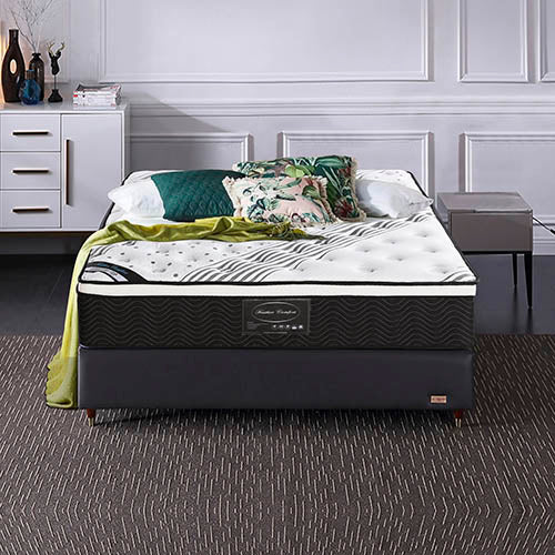 Mattress Euro Top Queen Size Pocket Spring Coil with Knitted Fabric Medium Firm 33cm Thick 3