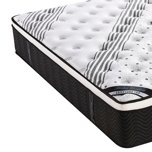 Mattress Euro Top Queen Size Pocket Spring Coil with Knitted Fabric Medium Firm 33cm Thick 5