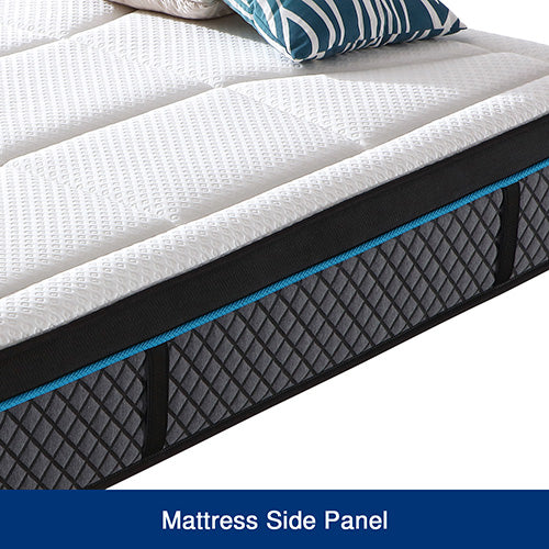 Queen Mattress in Coolmax Memory Foam 6 Zone Pocket Coil Soft Firmness 3