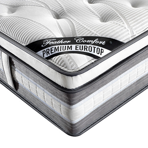 Mattress Euro Top Queen Size Pocket Spring Coil with Knitted Fabric Medium Firm 34cm Thick 5
