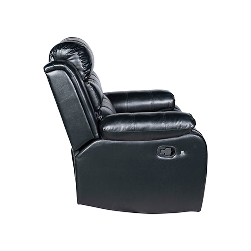 Chelsea 2R Seater Finest Leatherette Recliner Feature Console LED Light Ultra Cushioned 5