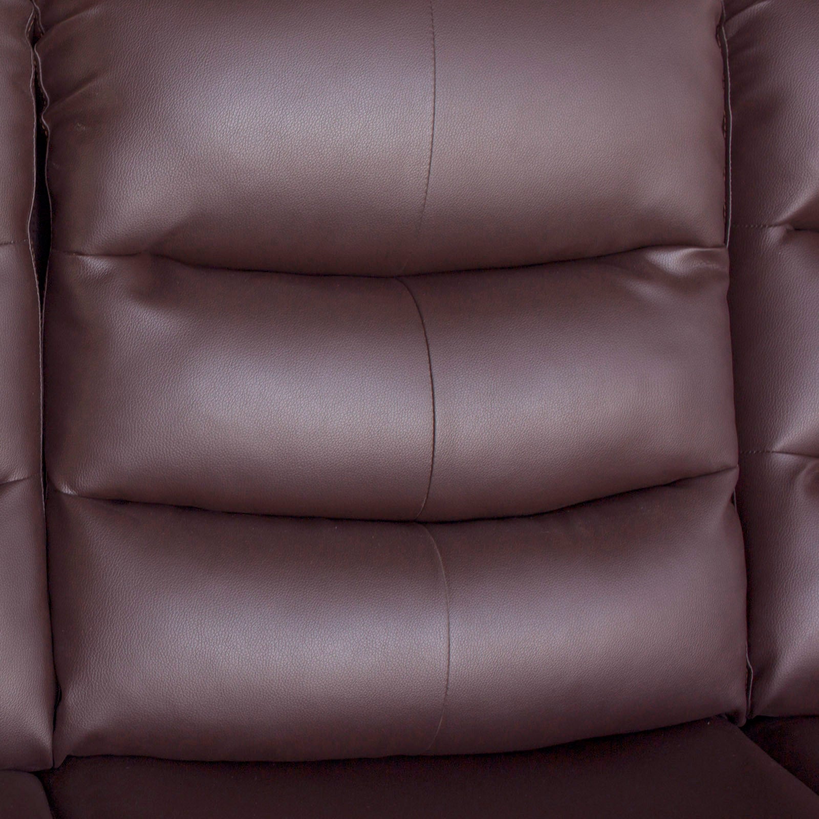Single Seater Recliner Sofa Chair In Faux Leather Lounge Couch Armchair in Brown 6