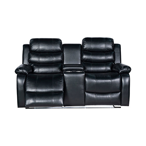 Chelsea 3R+1R+1R Seater Finest Leatherette Recliner Feature Console LED Light Ultra Cushioned 6