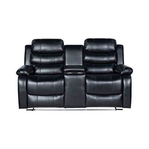 Chelsea 3R+1R+1R Seater Finest Leatherette Recliner Feature Console LED Light Ultra Cushioned 8