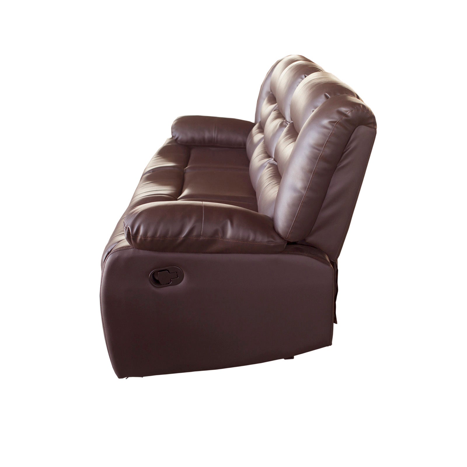 3+2 Seater Recliner Sofa In Faux Leather Lounge Couch in Brown 8