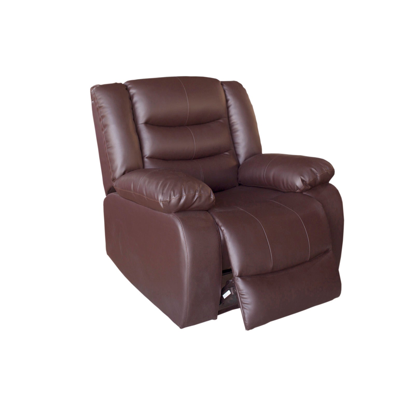 3+2+1 Seater Recliner Sofa In Faux Leather Lounge Couch in Brown 3