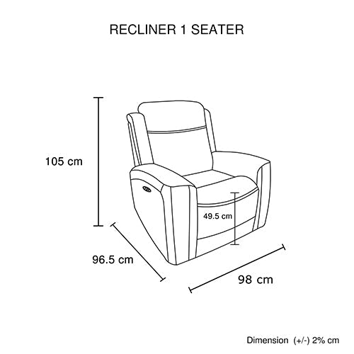 3-2-1 Seater Electric Leather/PVC Black Recliner Set 9