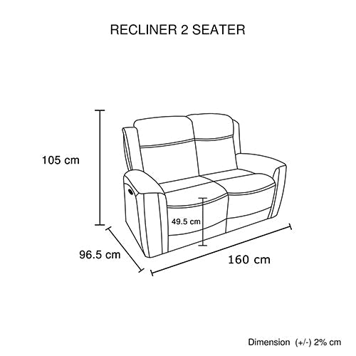 3-2-1 Seater Electric Leather/PVC Black Recliner Set 10