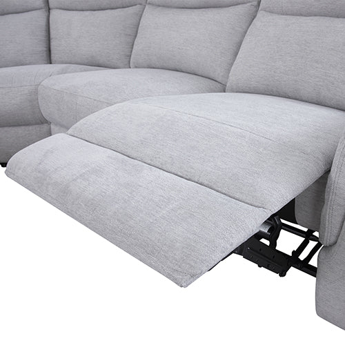 Large Sectional Corner Modular Lounge Suite in Fabric with Electric Recliner 4