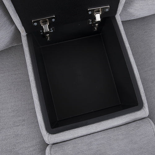 Large Sectional Corner Modular Lounge Suite in Fabric with Electric Recliner 6