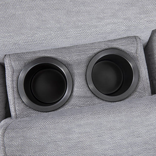 Large Sectional Corner Modular Lounge Suite in Fabric with Electric Recliner 7