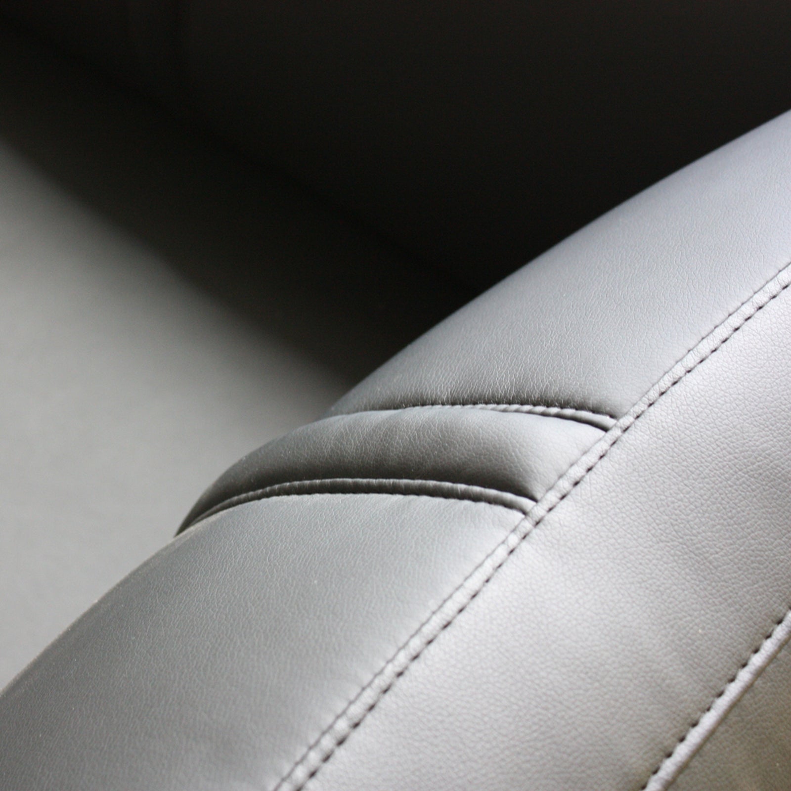 Lounge Set Luxurious 6 Seater Faux Leather Corner Sofa Living Room Couch in Black with 2x Ottomans 3