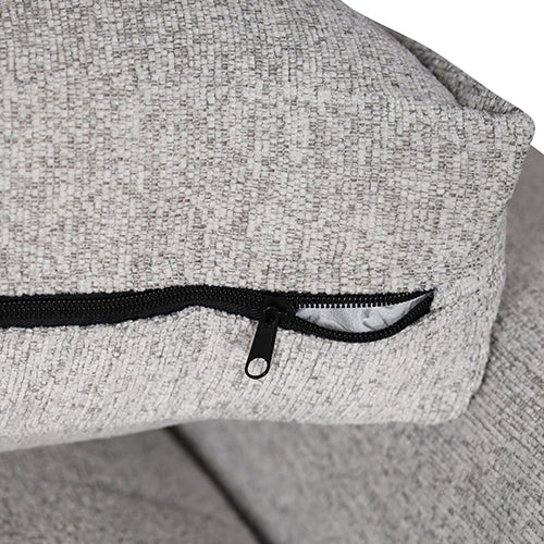 Milano Corner Sofa Chaise Polyester Fabric Multilayer Two Pillows Attached Individual Pocket Spring 4