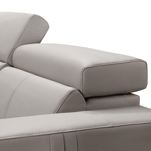 Washington Genuine Leather 6 Seater Corner Sofa With 2 Electric Recliners And Reversible Console 4