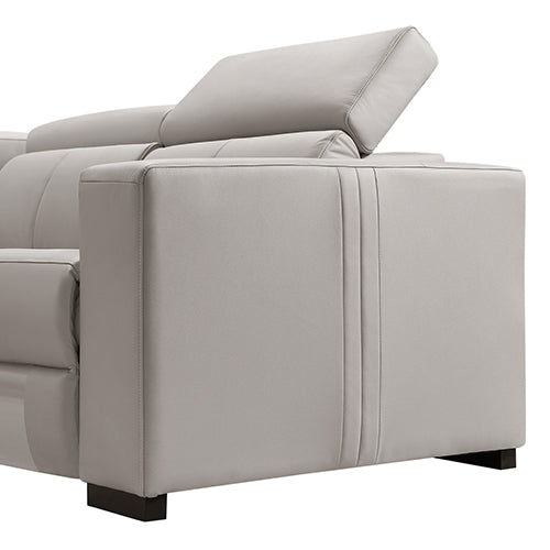 Washington Genuine Leather 6 Seater Corner Sofa With 2 Electric Recliners And Reversible Console 8