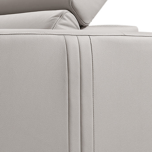 Washington Genuine Leather 6 Seater Corner Sofa With 2 Electric Recliners And Reversible Console 10