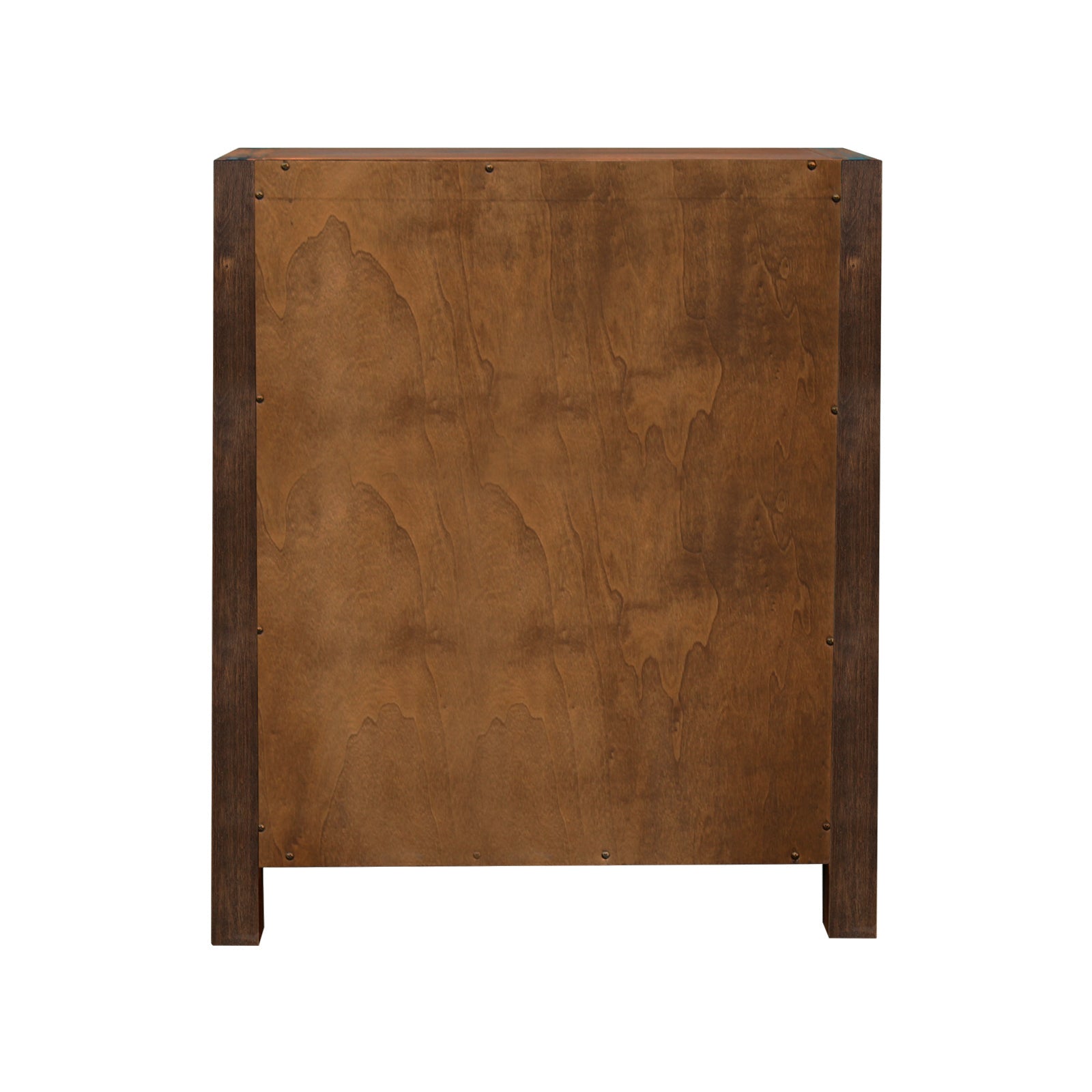 Tallboy with 4 Storage Drawers Solid Wooden Assembled in Chocolate Colour 4