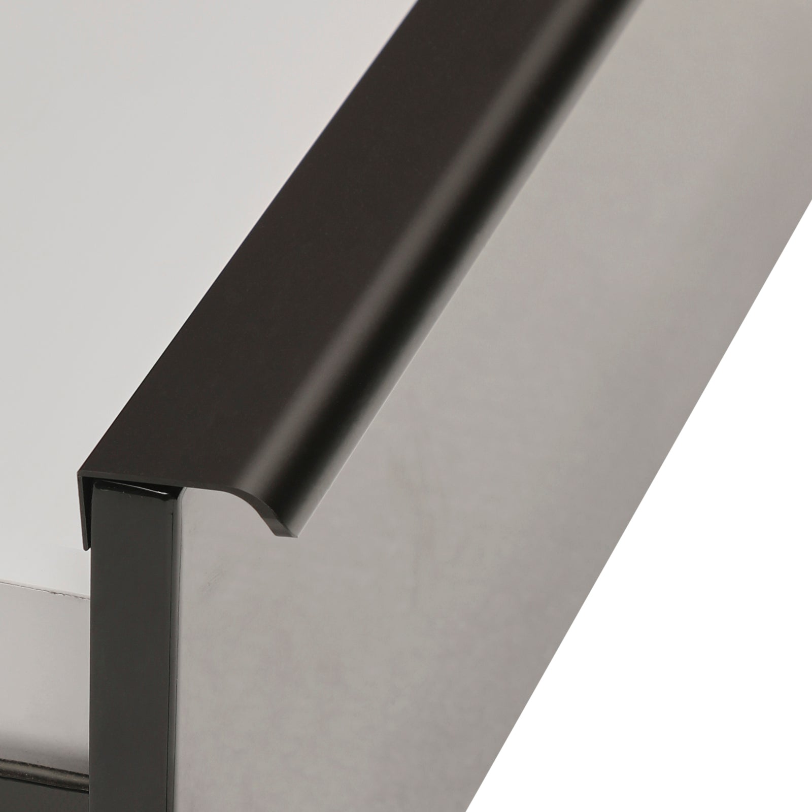 TV Cabinet with 3 Storage Drawers Extendable With Glossy MDF Entertainment Unit in Black Color 6