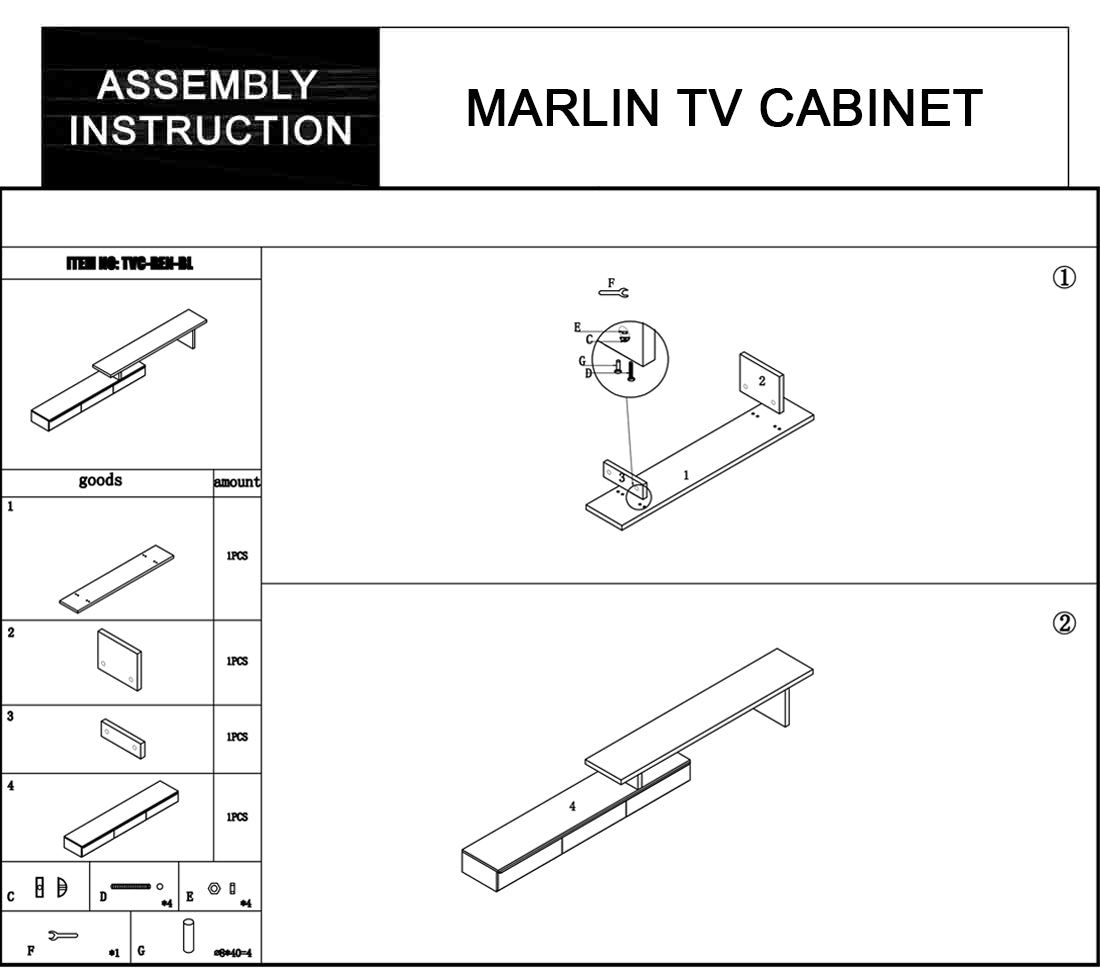 Marlin Tv Unit White 10