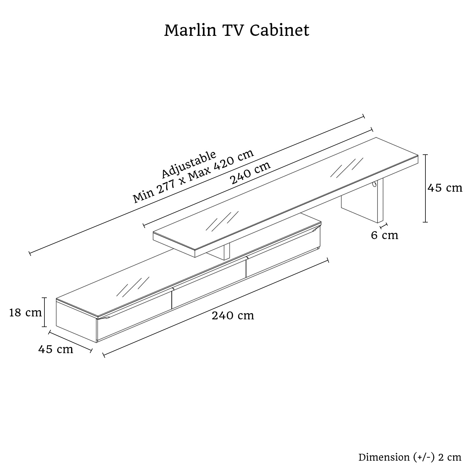 Marlin Tv Unit White 11