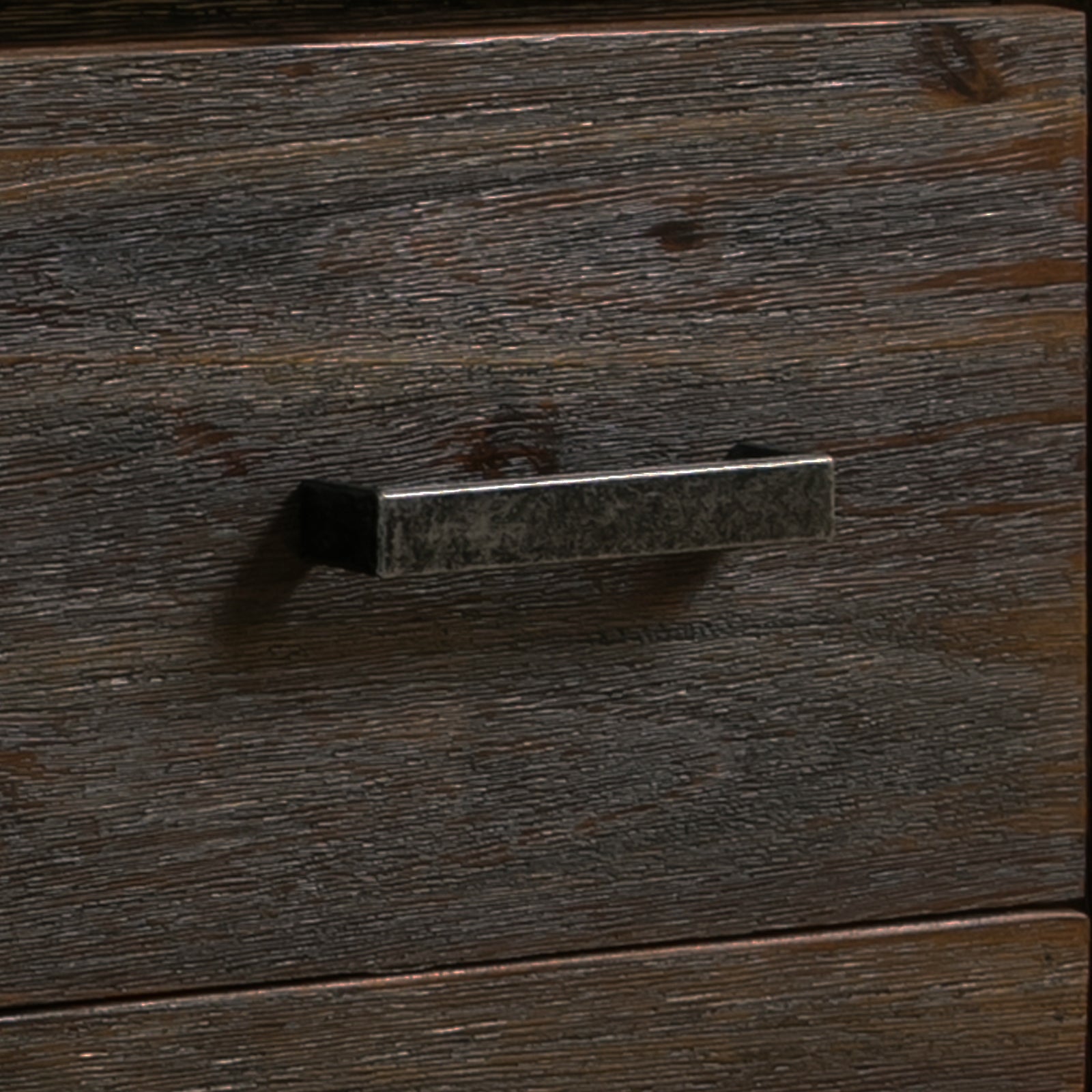 TV Cabinet with 3 Storage Drawers with Shelf Solid Acacia Wooden Frame Entertainment Unit in Chocolate Colour 5