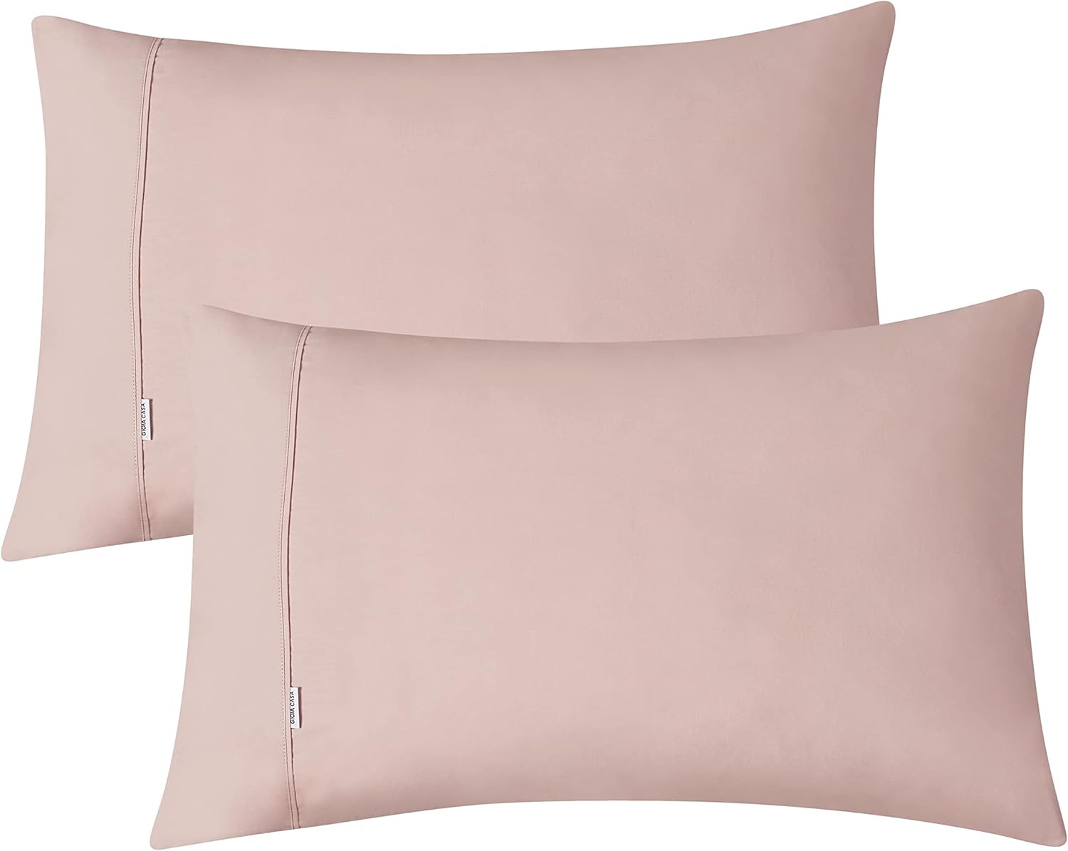 100% Vintage Washed Cotton Fitted Sheet Combo Set – 100% Natural Cotton, Ultra Soft & Breathable – Includes Fitted Sheet & Pillowcases – Machine Washable (Pink, Single) 6