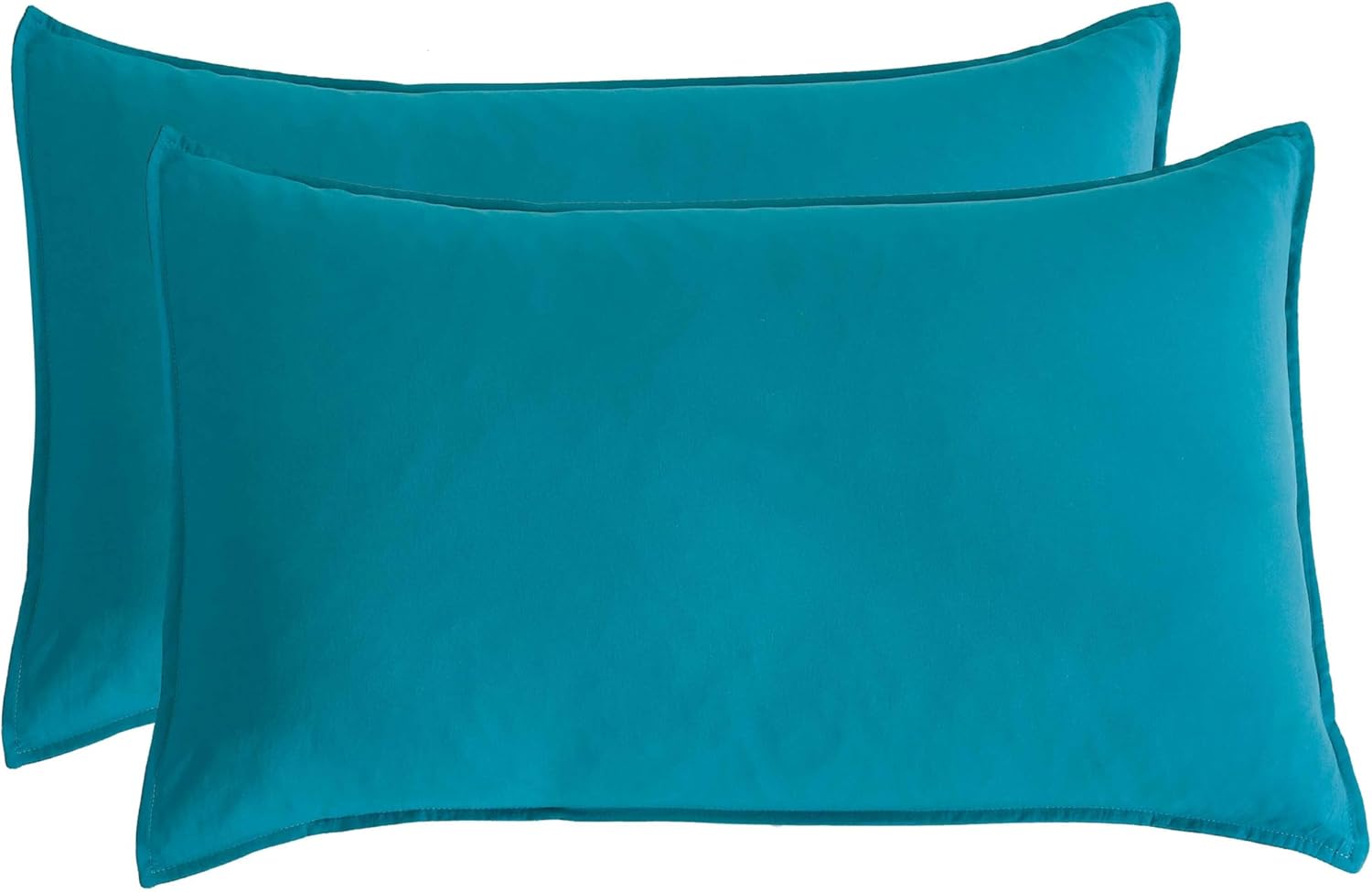 Vintage Washed Microfibre Quilt Cover Set (Teal, Single) 4