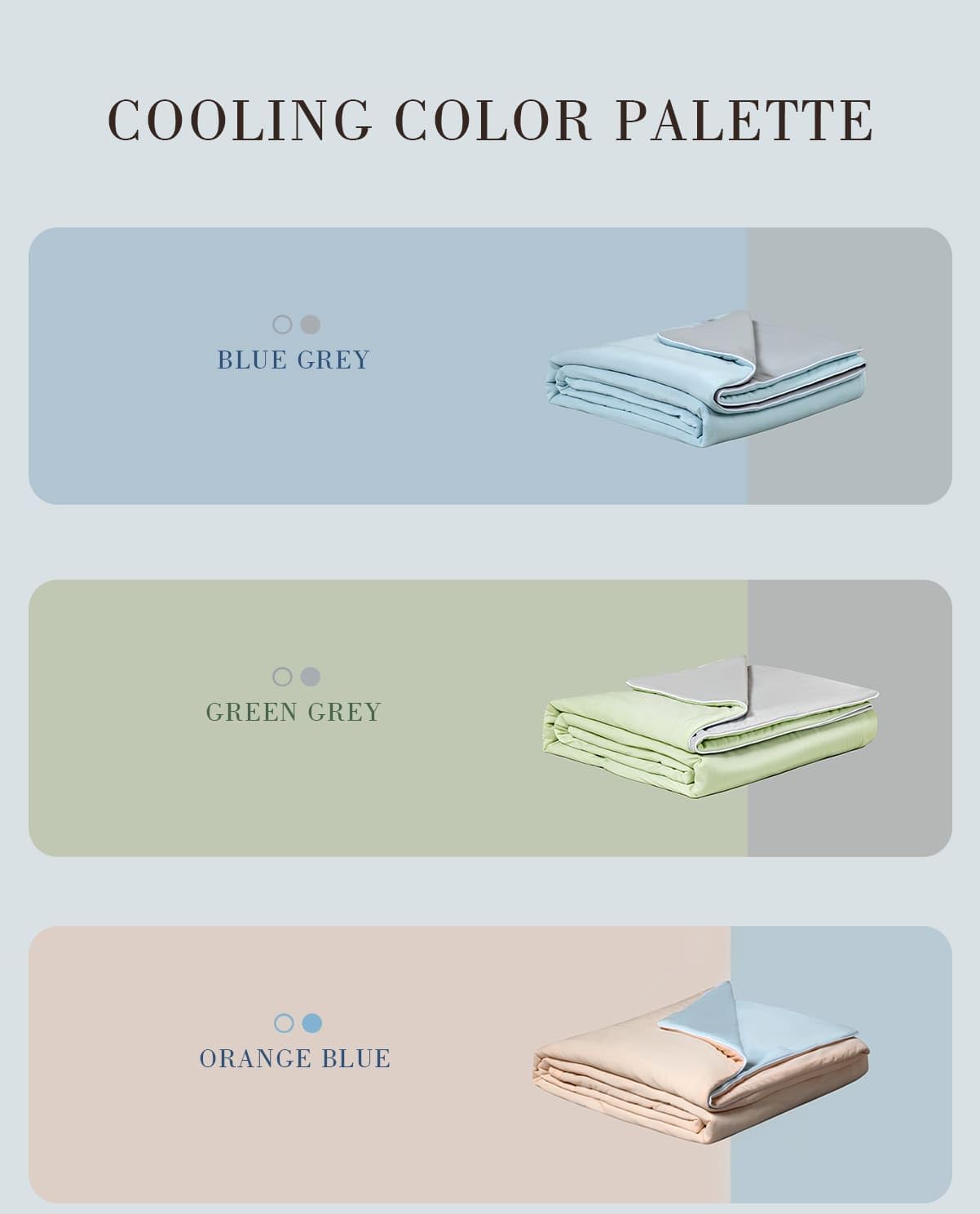 Ice Cooling Reversible Summer Comforter Blanket (Green and Grey, Single/Double) 8