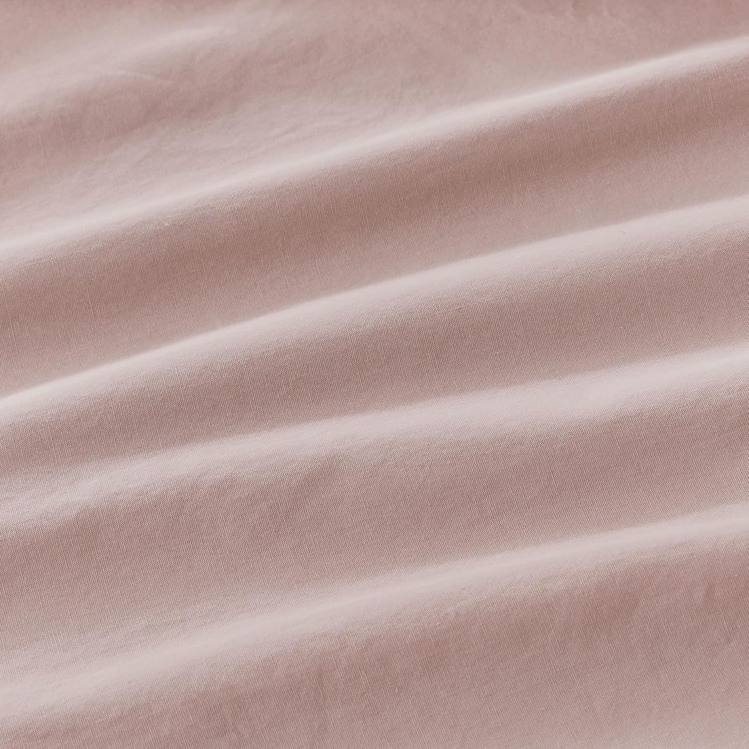 100% Vintage Washed Cotton Fitted Sheet Combo Set – 100% Natural Cotton, Ultra Soft & Breathable – Includes Fitted Sheet & Pillowcases – Machine Washable (Pink, Double) 5