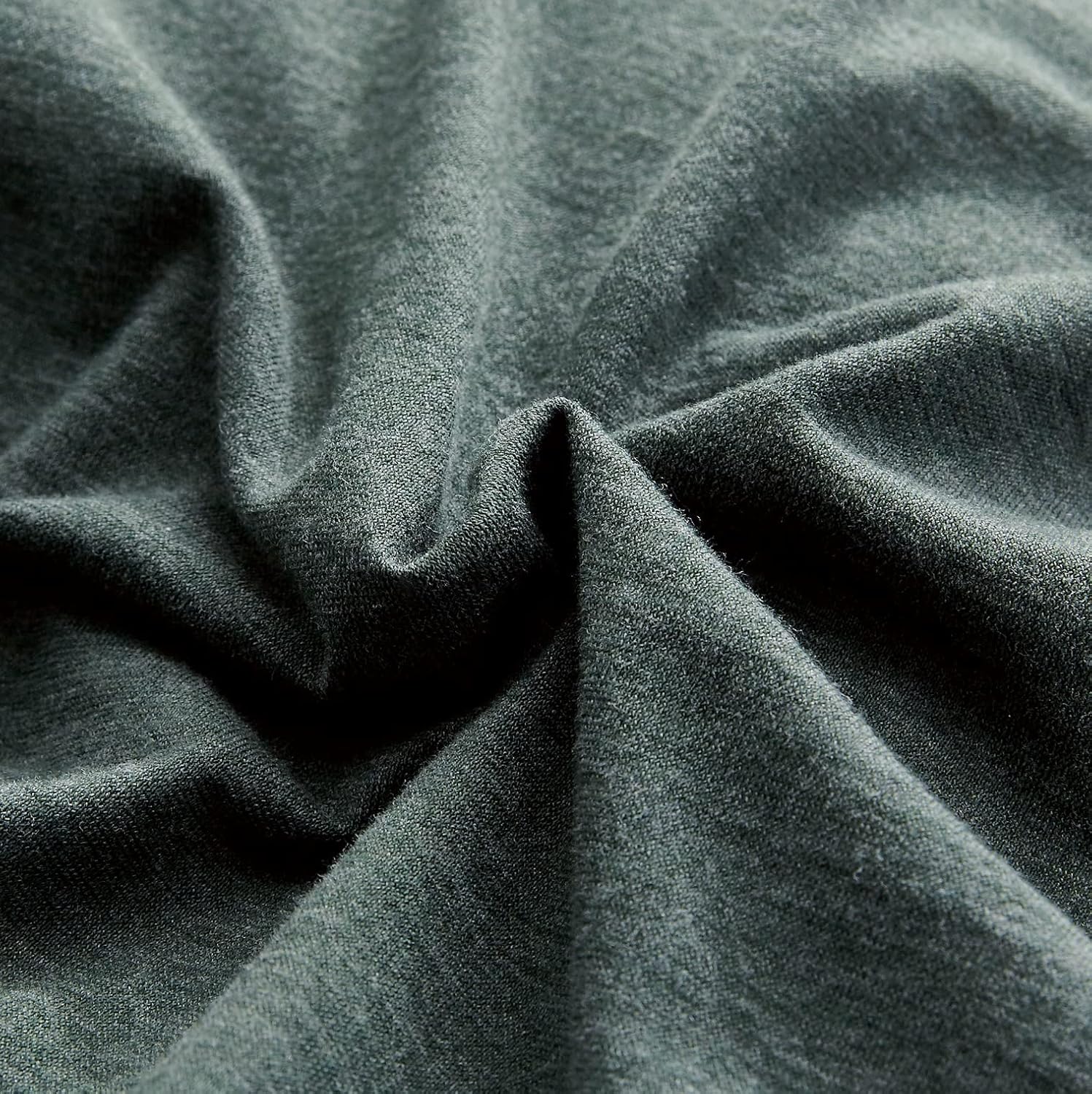 100% Jersey Cotton Quilt Cover Set - Green - Double 5