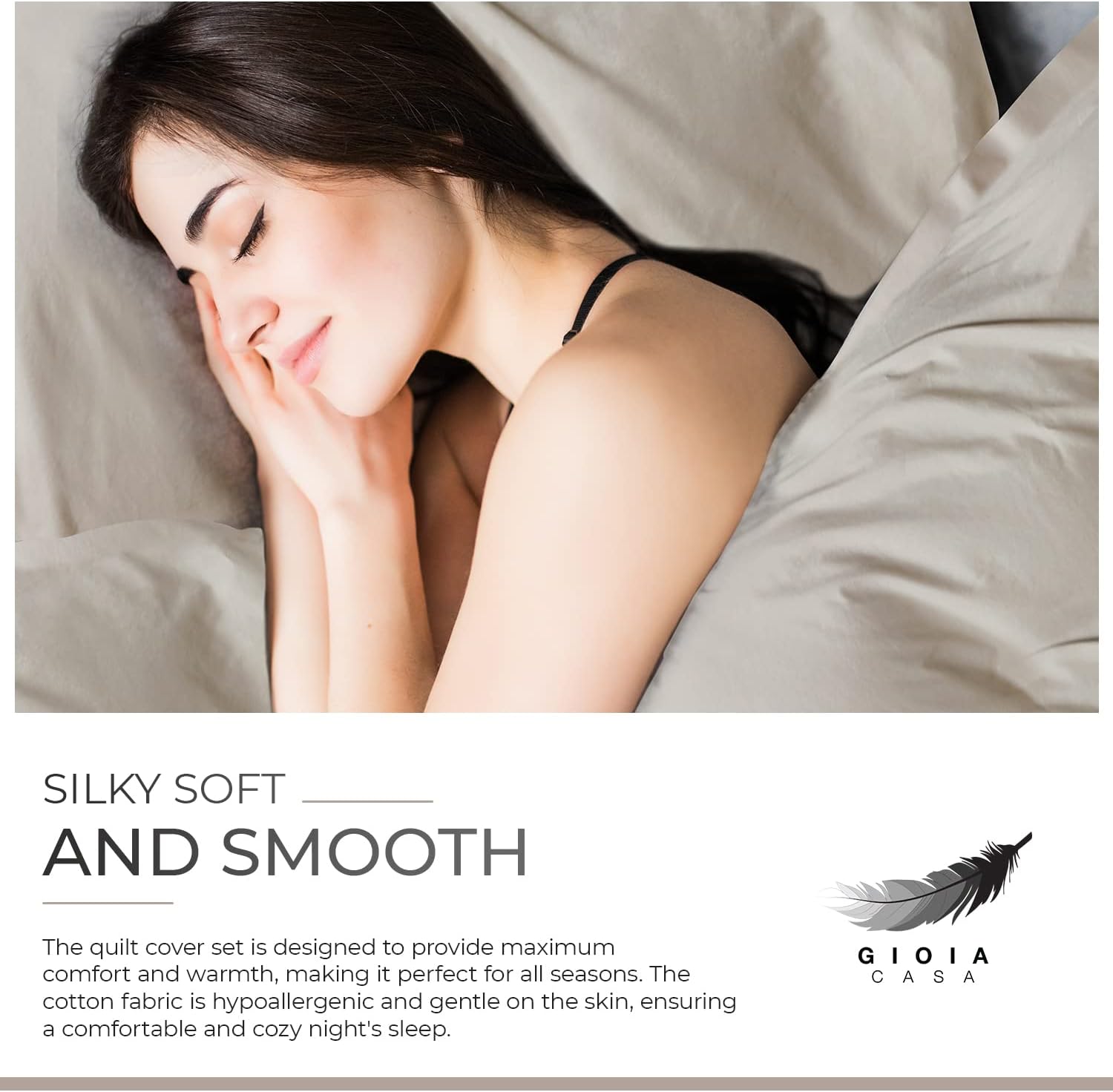 100% Cotton Vintage Washed Bed Quilt Cover Set - Natural - Double Size 8