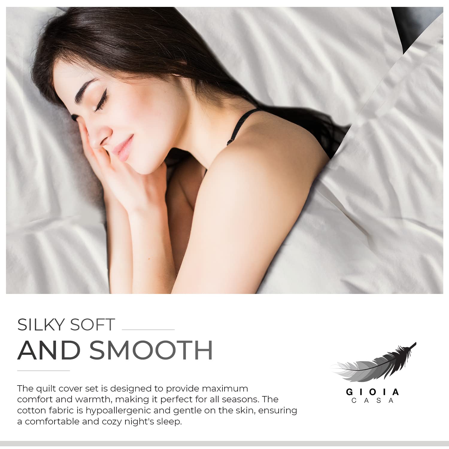 100% Cotton Vintage Washed Bed Quilt Cover Set - White - Double Size 7