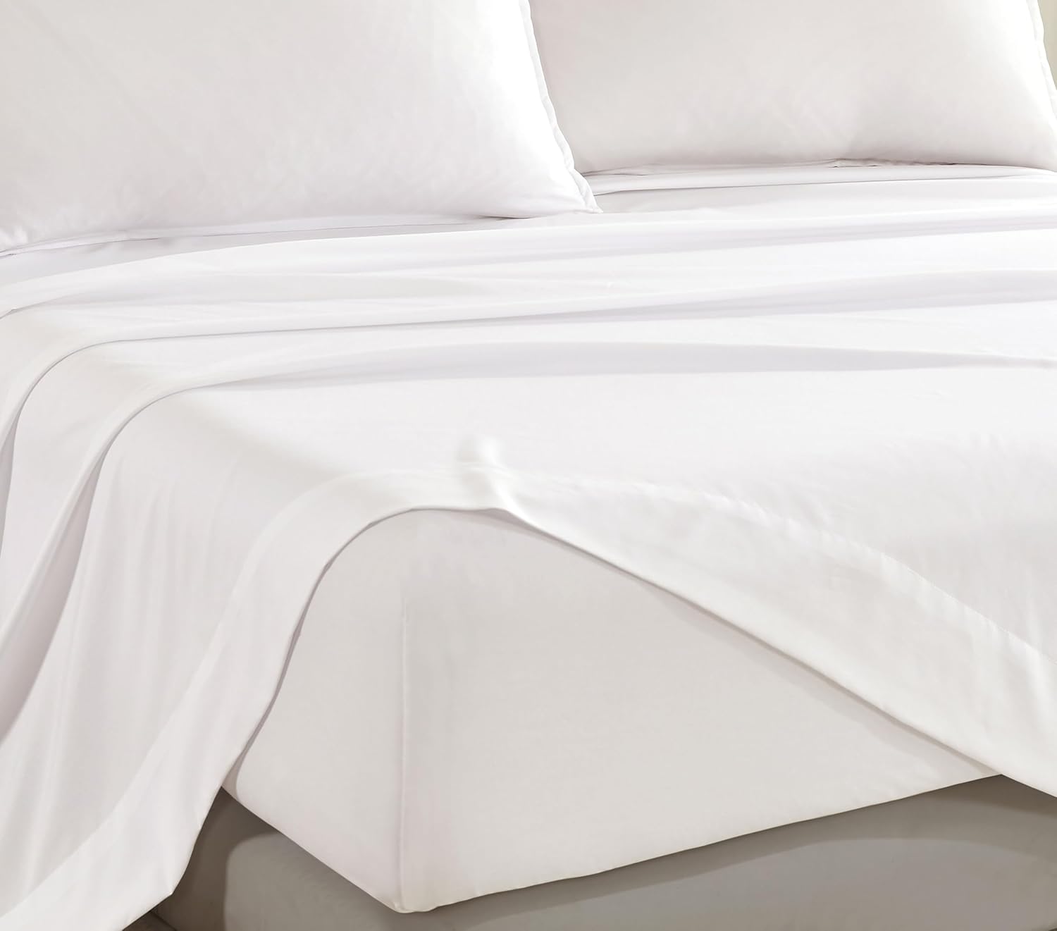 Bamboo Microfibre Sheet Set - White - Double 3