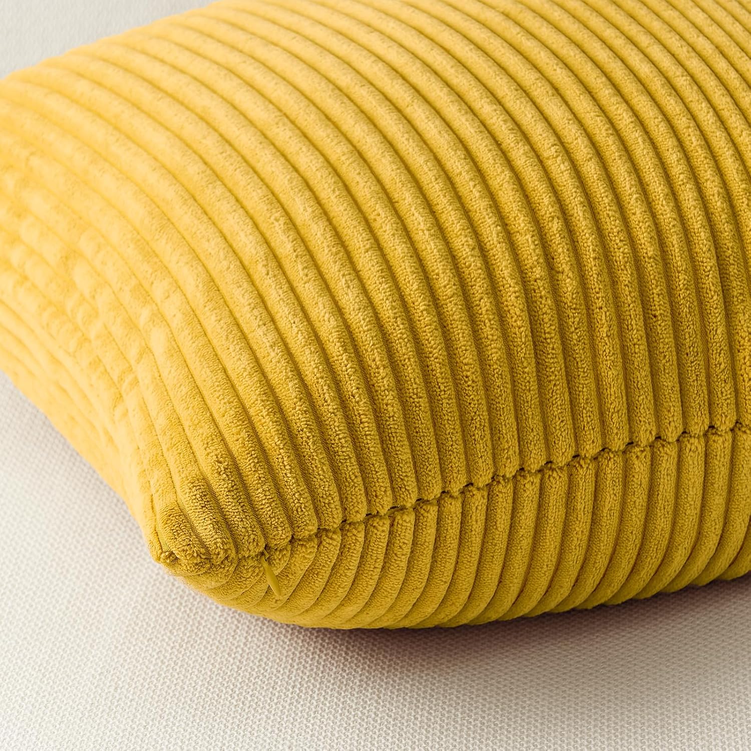 Corduroy Velvet Cushion Covers - Soft Velvet Fabric with Hidden Zipper - Rainbow, 30cm x 50cm (Pack of 4) 4