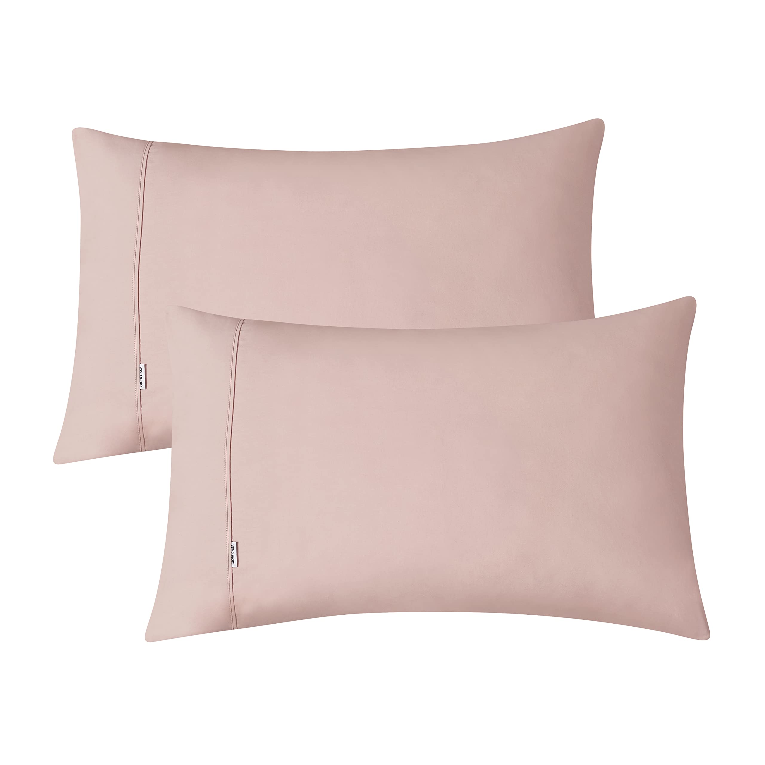 Vintage Washed 100% Cotton Sheet Set with 2 Pillowcases - Pink - Queen Size 4