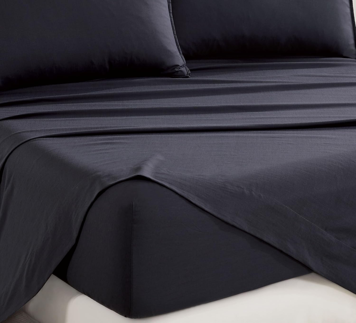 Bamboo Microfibre Sheet Set - Charcoal - Queen 3
