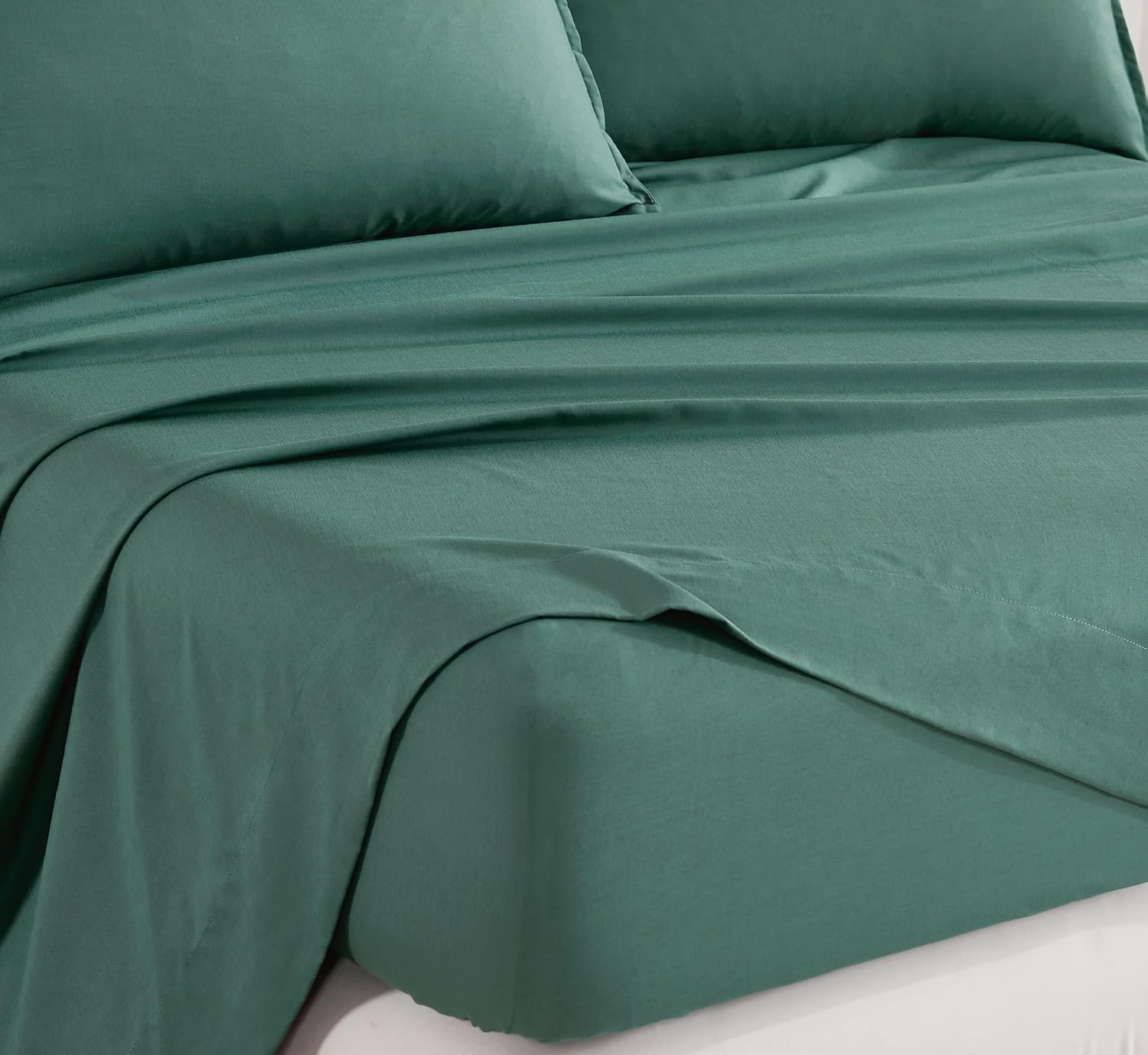 Bamboo Microfibre Sheet Set - Green - Queen 3