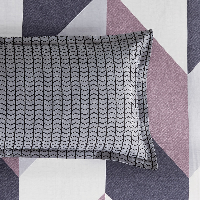 100% Cotton Reversible Quilt Cover Set - Dylan - King Size 5