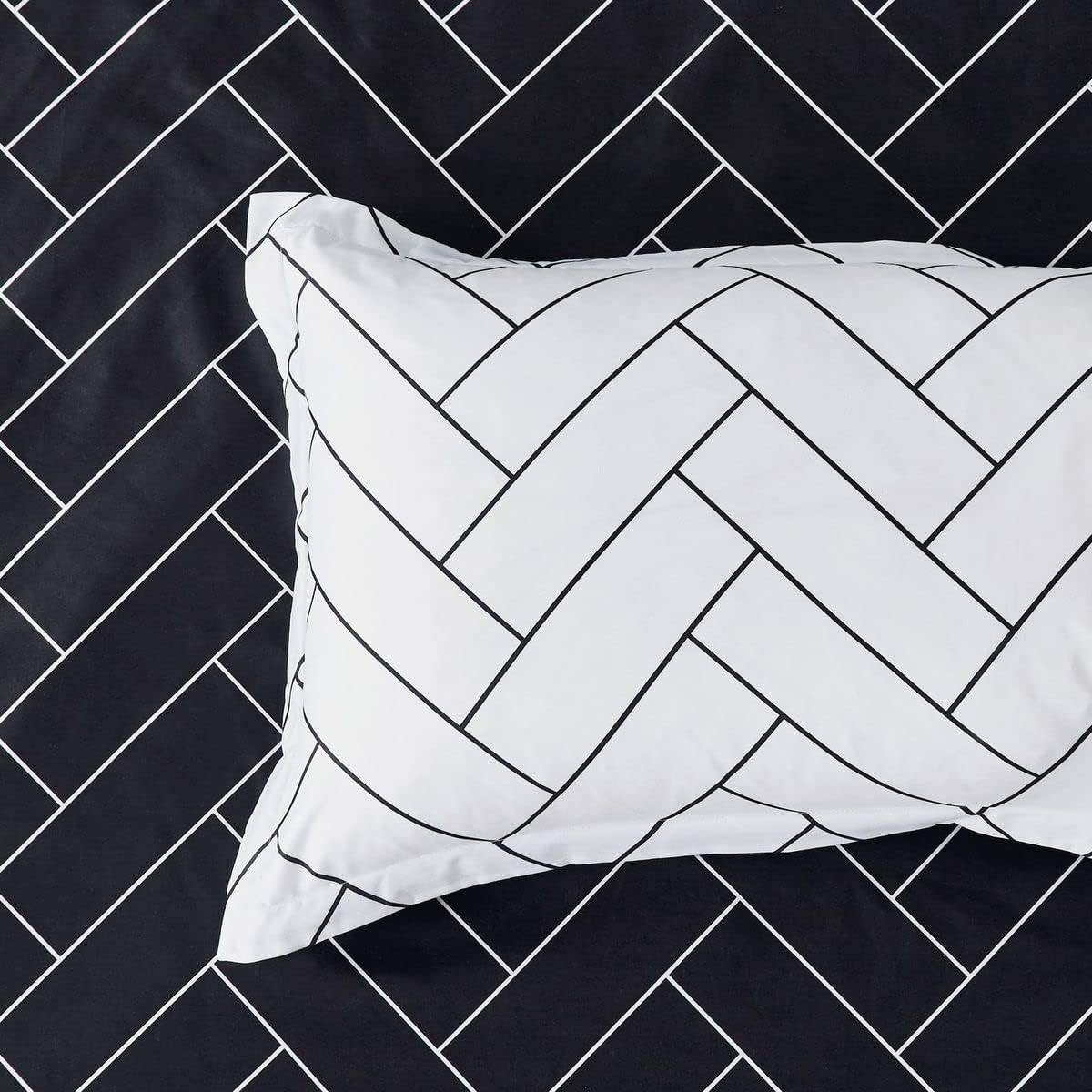 Print Microfibre Quilt Cover Set (3Pcs) - Ultra Soft, Comfy, Luxurious Duvet Cover with Zipper Closure - Elegant Design Quilt Cover Set for Bedding - Glen - King Size 4