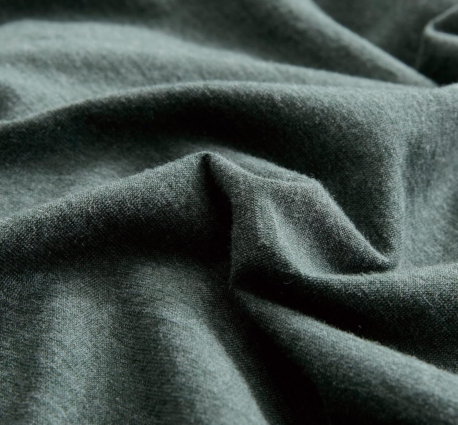 100% Jersey Cotton Quilt Cover Set - Green - King 4