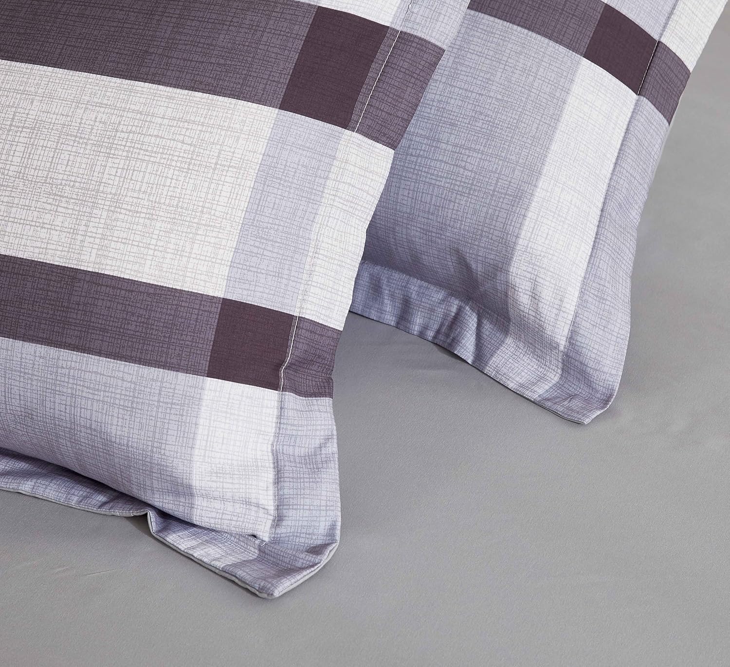 Print Microfibre Quilt Cover Set - Ultra Soft with Zipper Closure (Stanley, King Size)