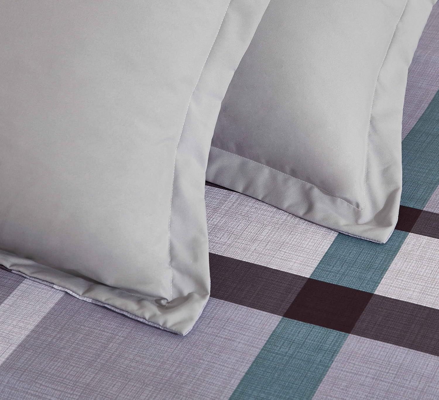 Print Microfibre Quilt Cover Set - Ultra Soft with Zipper Closure (Stanley, King Size) 4