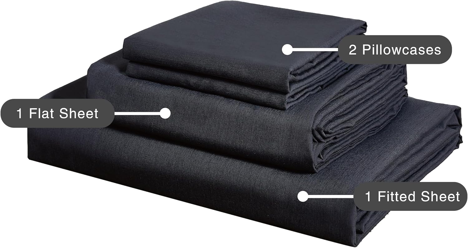 Bamboo Microfibre Sheet Set - Charcoal - King 5