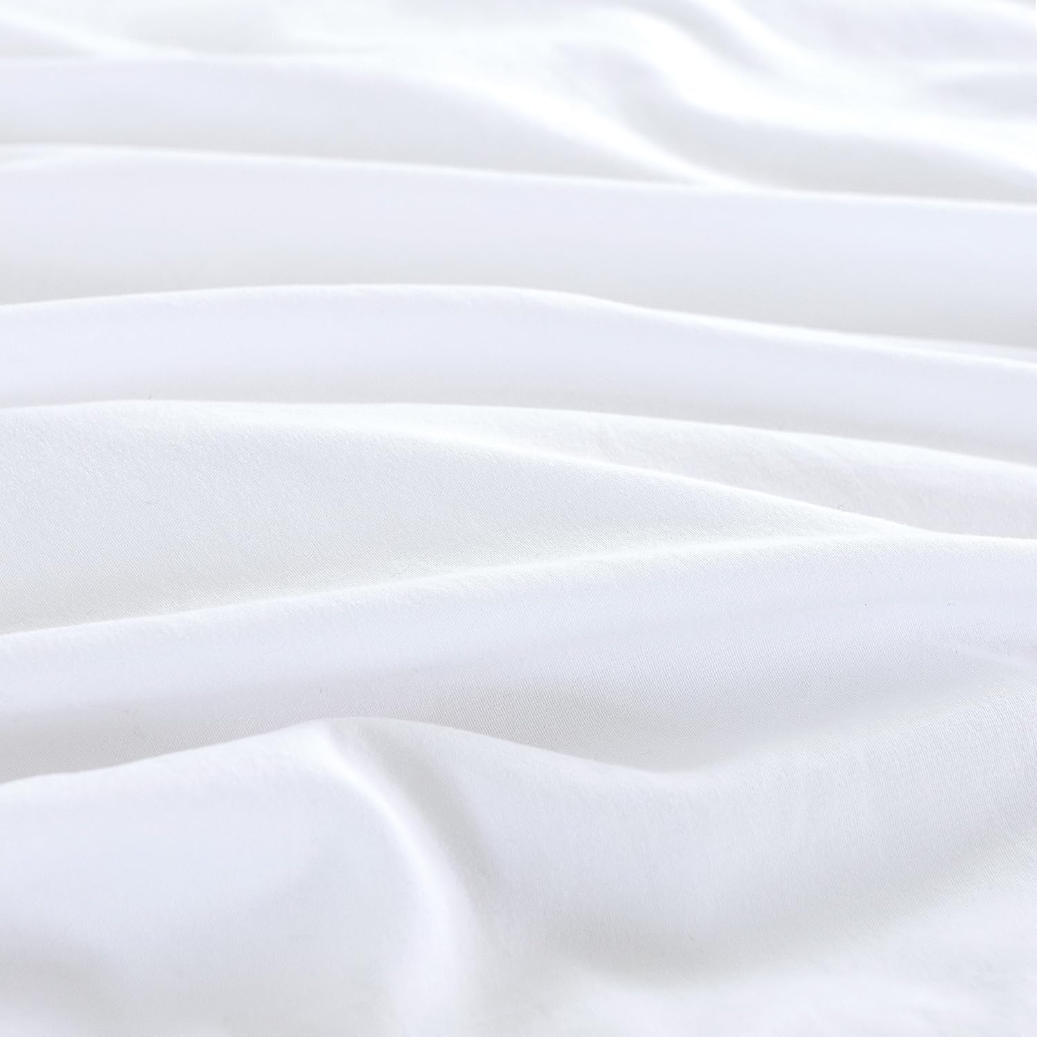 Vintage Washed Microfibre European Pillowcases - Set of 2 Luxurious European Pillow Covers - White 5