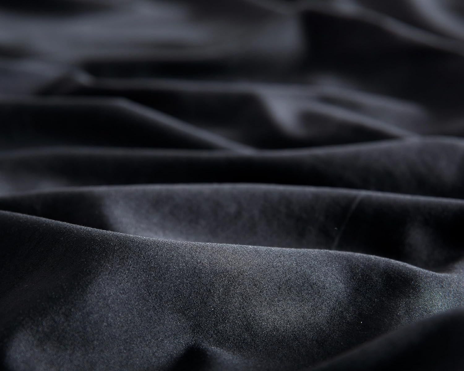 Vintage Washed Microfibre King Pillowcases - Ultra Soft & Skin-Friendly - Set of 2 - 50cm x 90cm (Black) 3