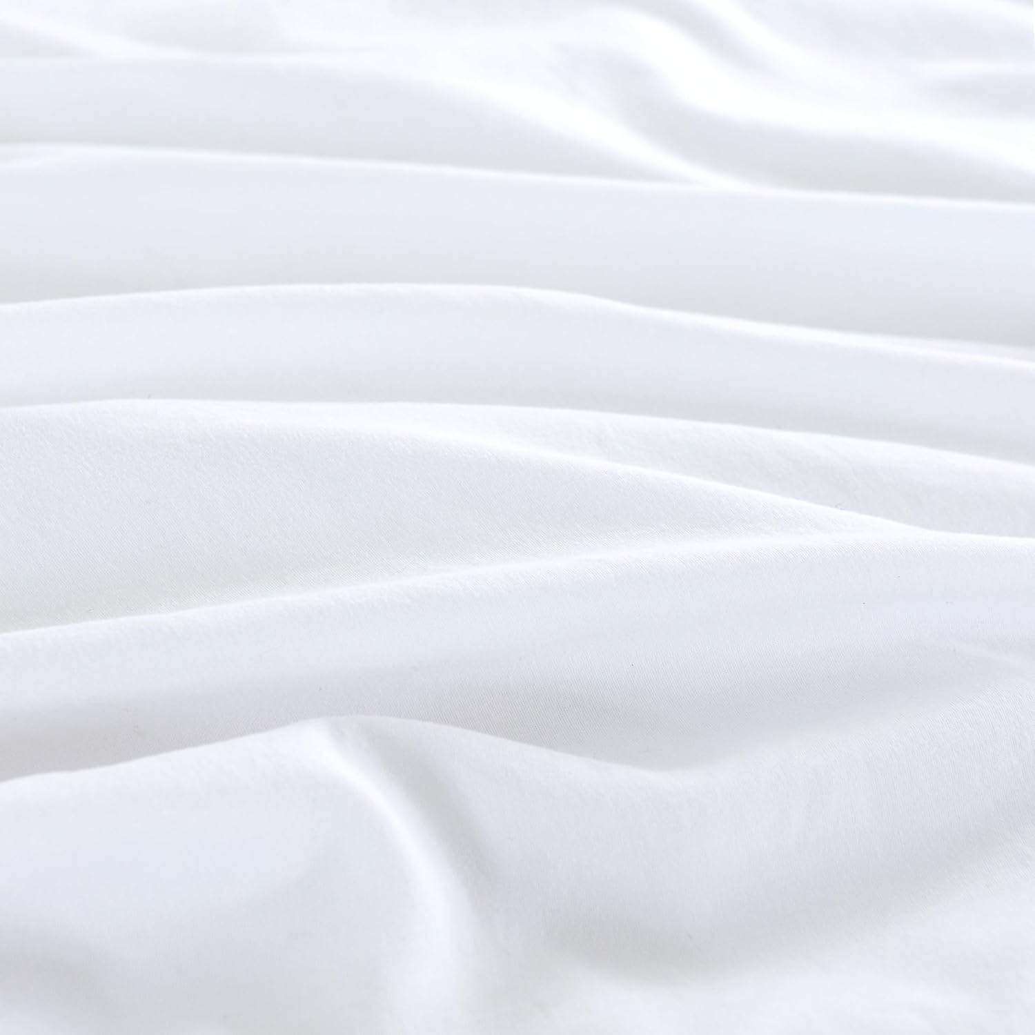 Vintage Washed Microfibre King Pillowcases - Ultra Soft & Skin-Friendly - Set of 2 - 50cm x 90cm (White) 3