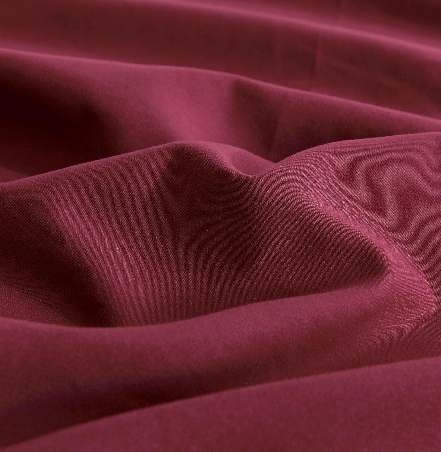Vintage Washed Microfibre Sheet Set (Burgundy, King Single) 4